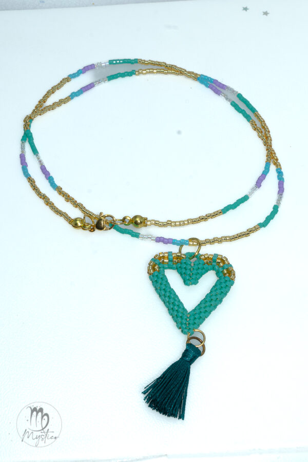TURQUOISE HEART NECKLACE